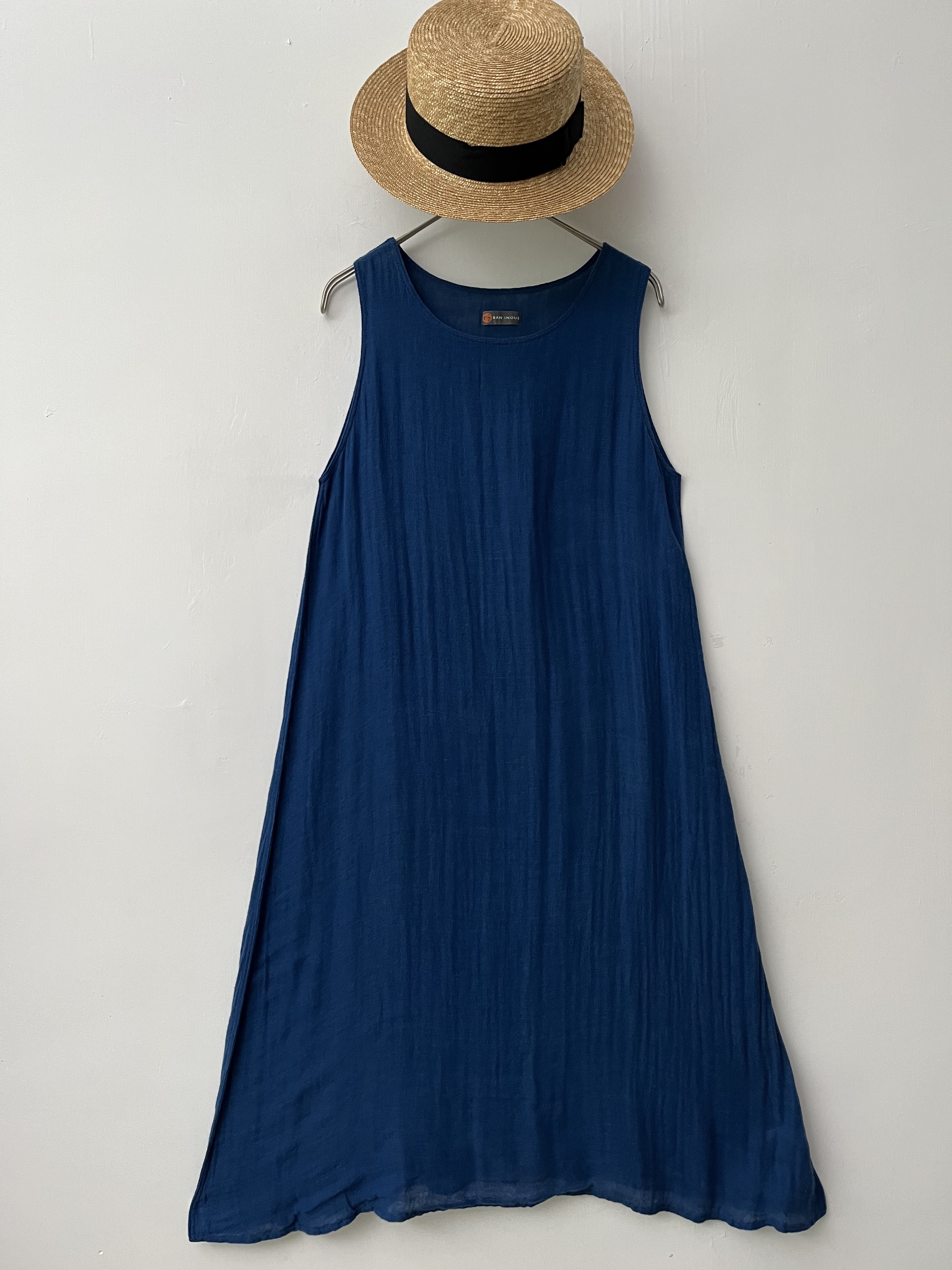 日本製BAN INOUE藍色背心ops