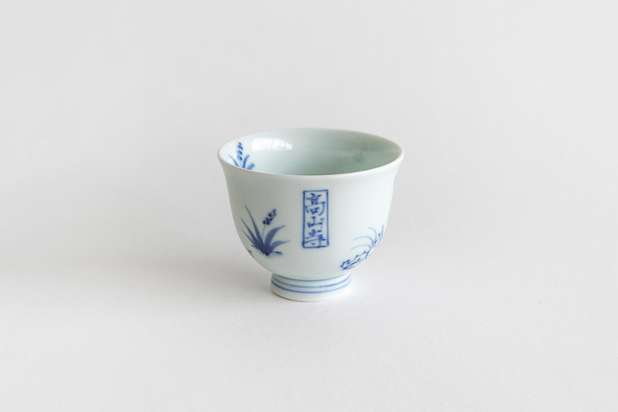 溪山窯 - 染付鳥獸戲畫小仙茶(大)