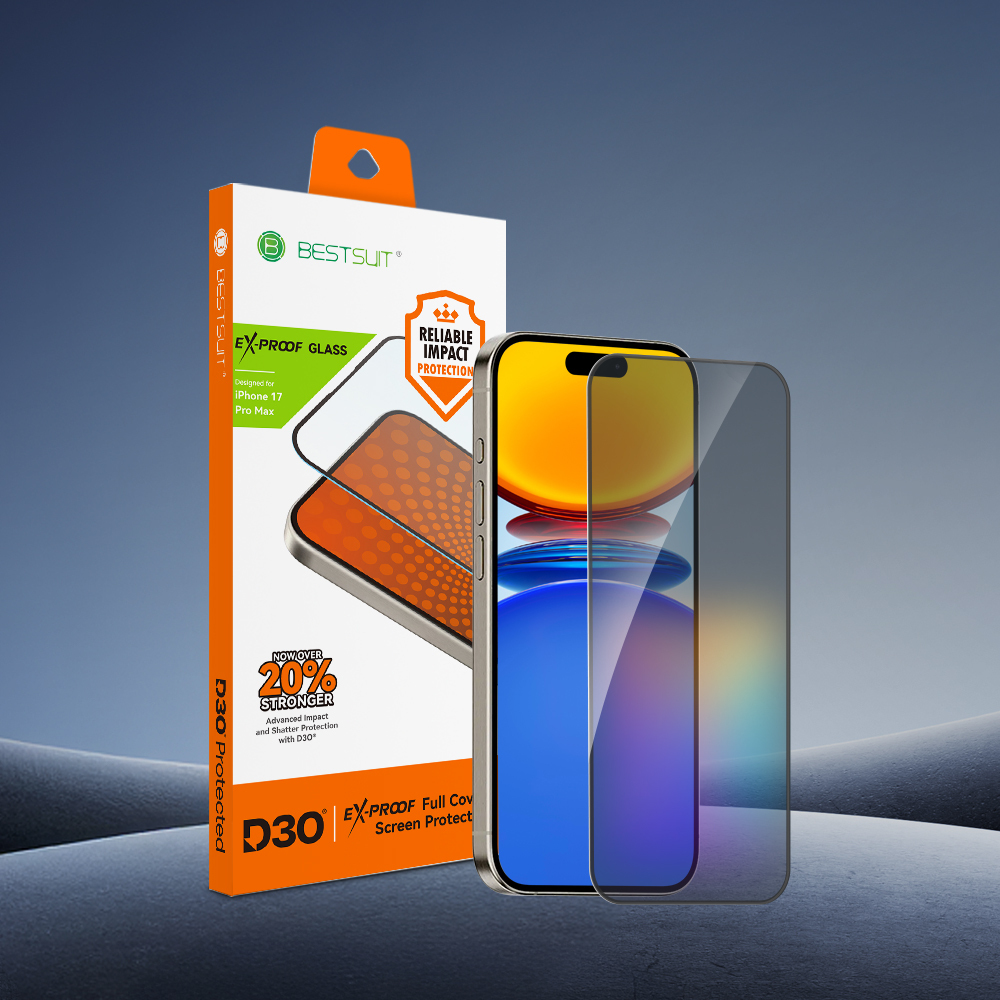 iPhone 系列 - D3O® BESTSUIT防衝擊抗藍光保護貼