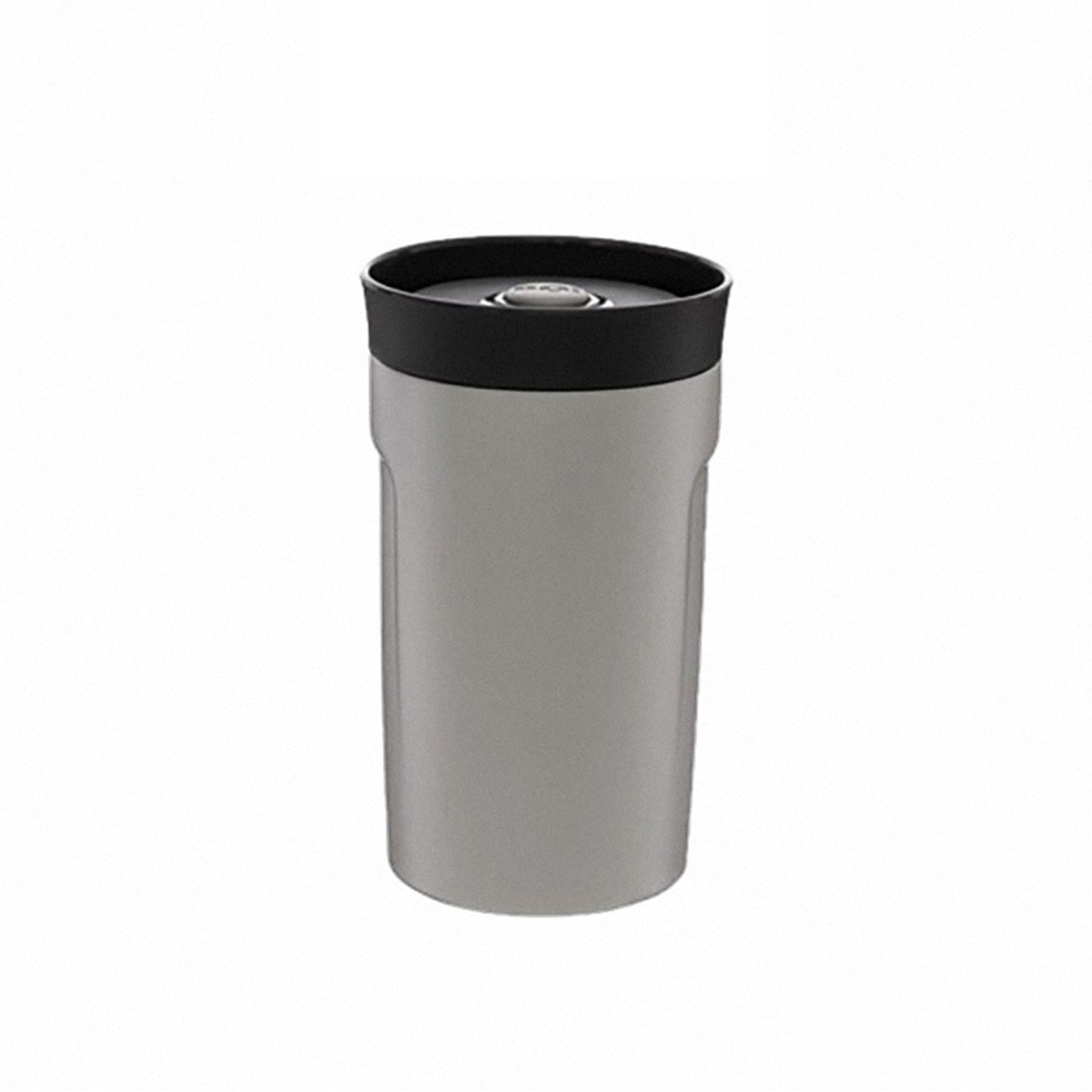 PO: 丹麥360度飲用隨行保溫咖啡杯350ml(灰)