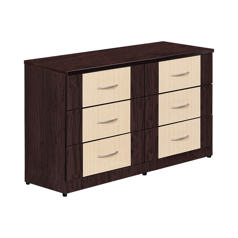 南亞塑鋼-尼德4尺塑鋼六斗櫃/六抽屜收納櫃/置物櫃