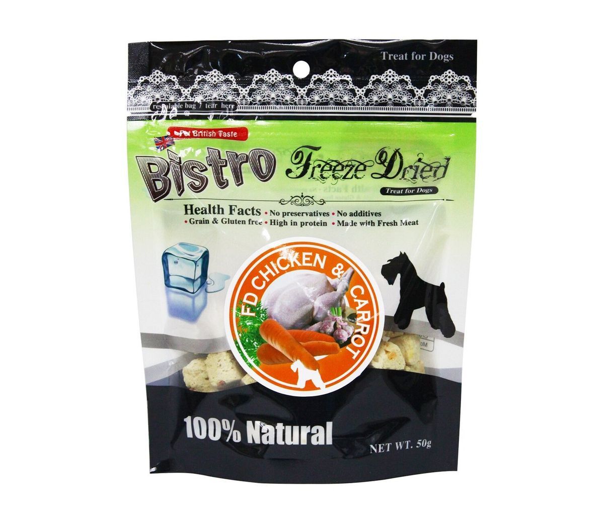 Bistro FD脫水雞肉胡蘿蔔50g
