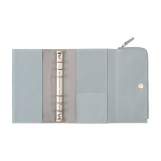 淺灰 BIBLE 聖書尺寸 isshoni. 6孔 萬用手冊 多功能 筆袋款 ｜DAIGO  日本