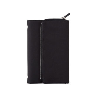 黑色 BIBLE 聖書尺寸 isshoni. 6孔 萬用手冊 多功能 筆袋款 ｜DAIGO  日本