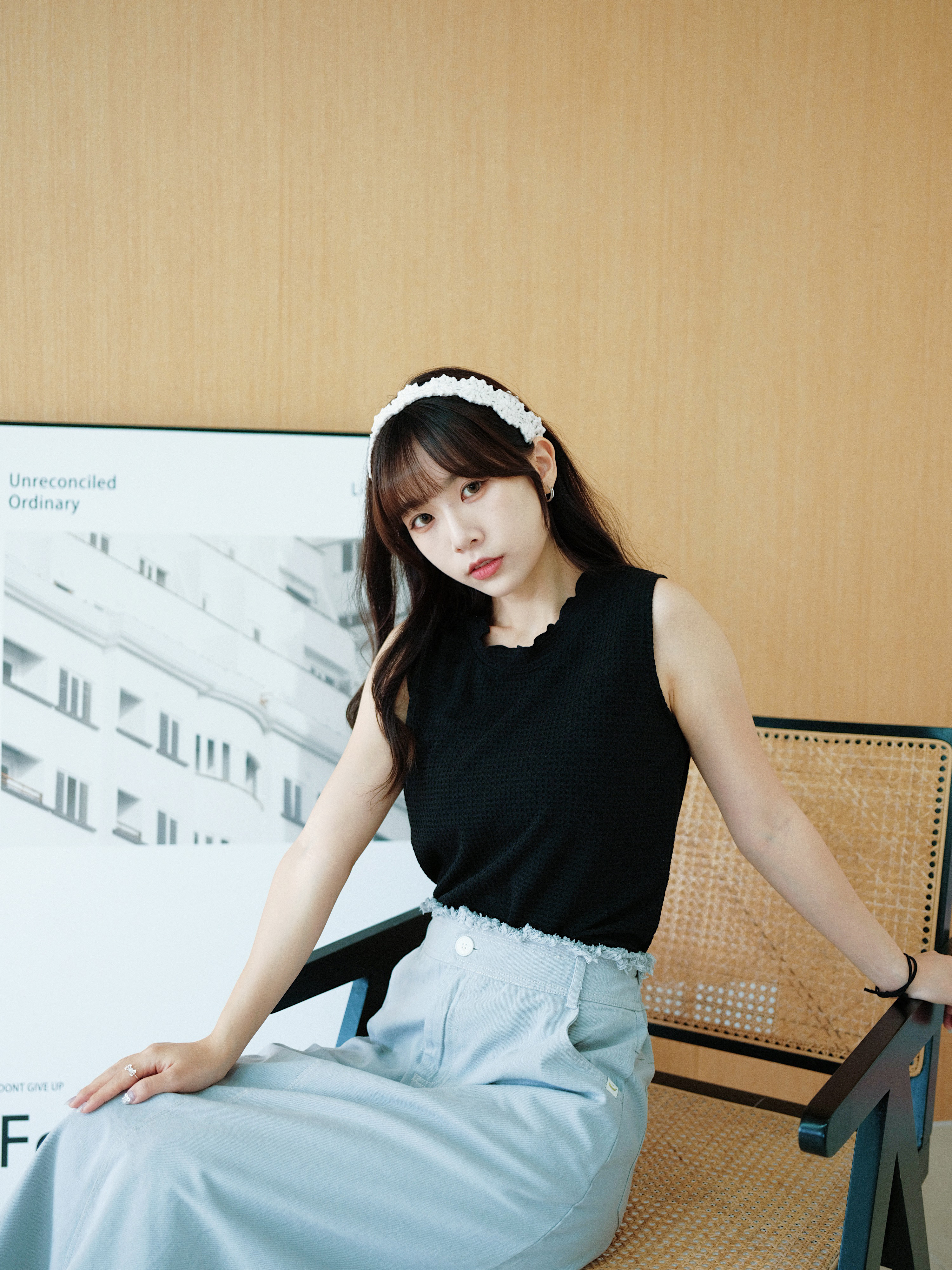 三色 / 柔軟窩夫格紋背心 / Soft Plain Waffle Tank Top