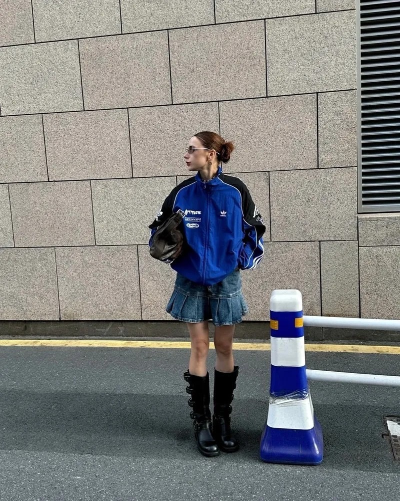 【Luxury】預購 Adidas originals adicolor 系列 MOTORCORE WOVEN JACKET 超帥賽車/重機風 拼色立領長袖夾克外套