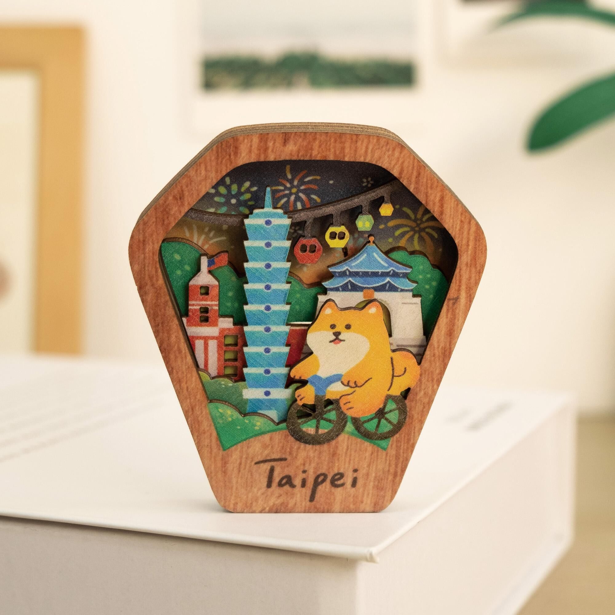 台湾限定　カナヘイ　LED両面小箱用マグネット　5個セット 猴子設計 Monkey Design DIY台湾屋台マグネット（組み立て式） レトロ