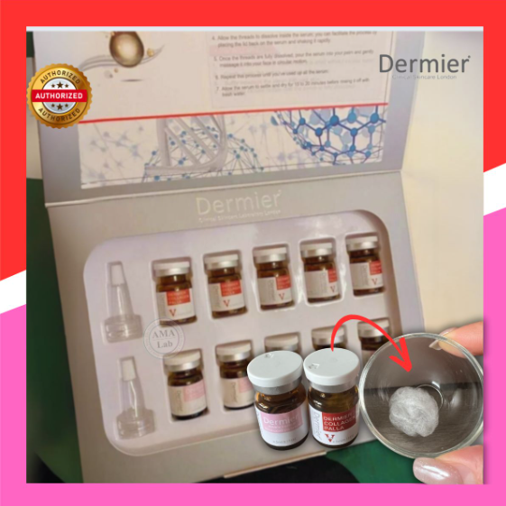 Dermier 6D V Lift 無針缐雕亮眼精華膠原球套裝(一盒五set) 減淡眼紋 眼部精華 眼霜
