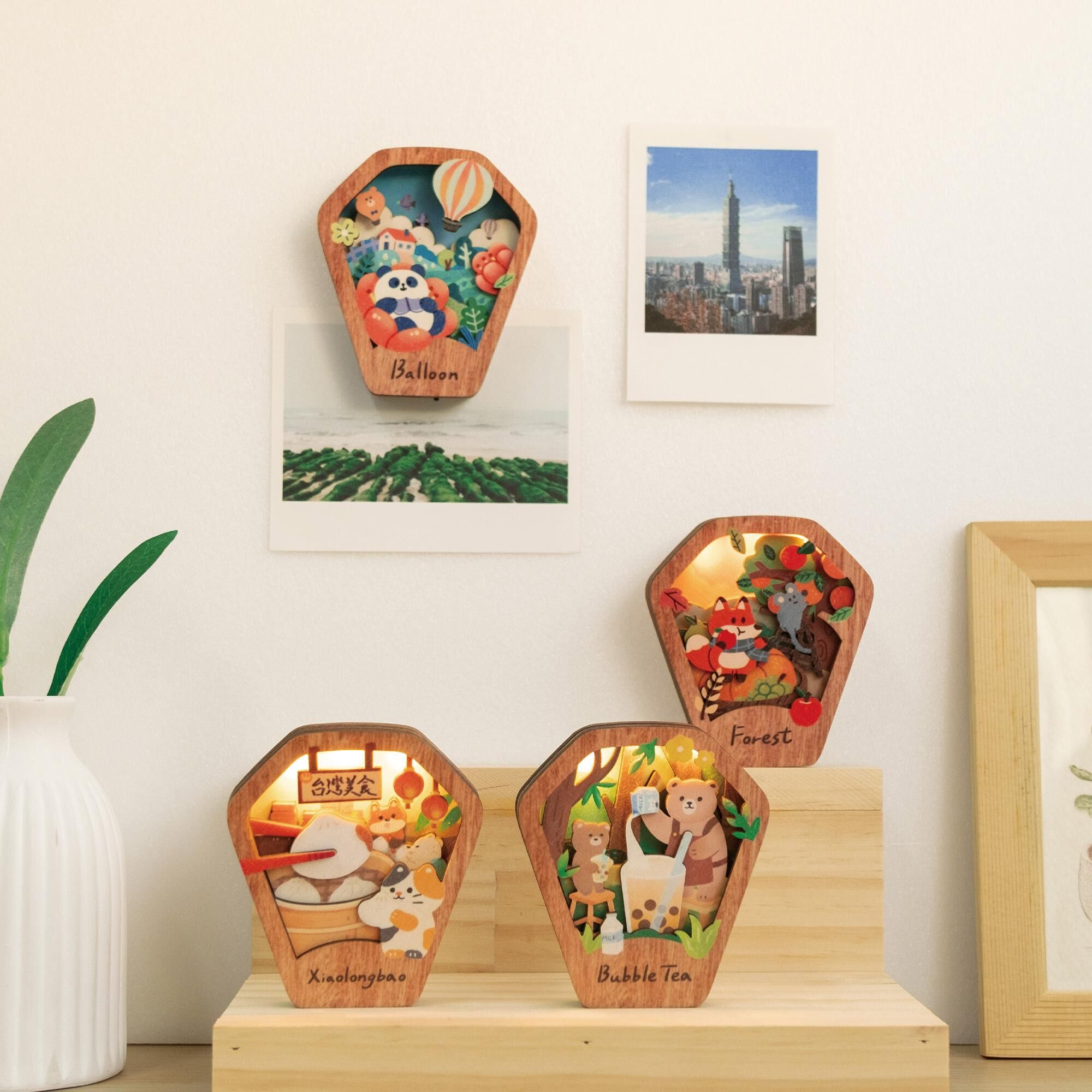 WOOD TIME】星願いマグネットライト |來好 台湾雑貨店