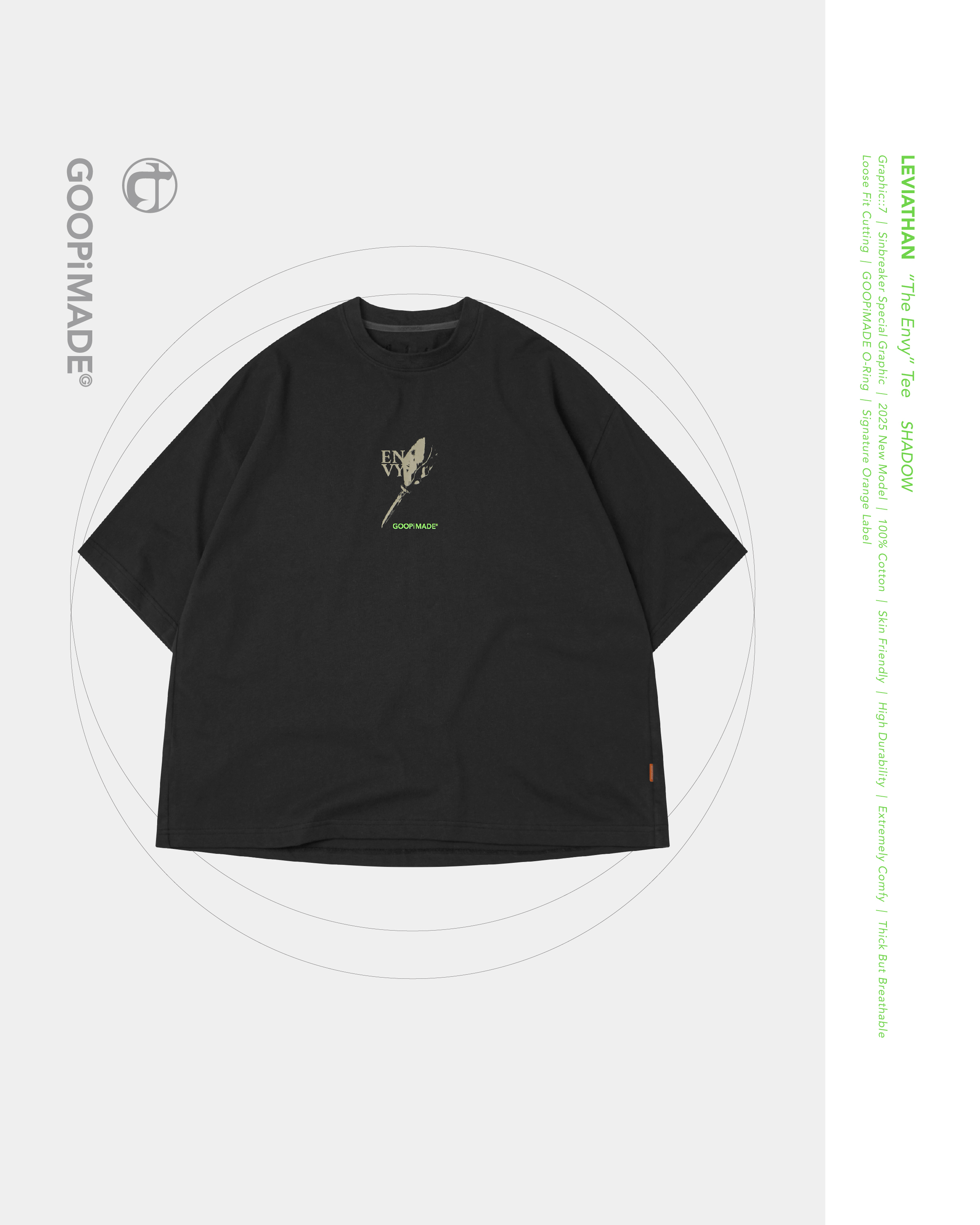 GOOPiMADE] Leviathan - “THE ENVY” Tee - 3 Colors