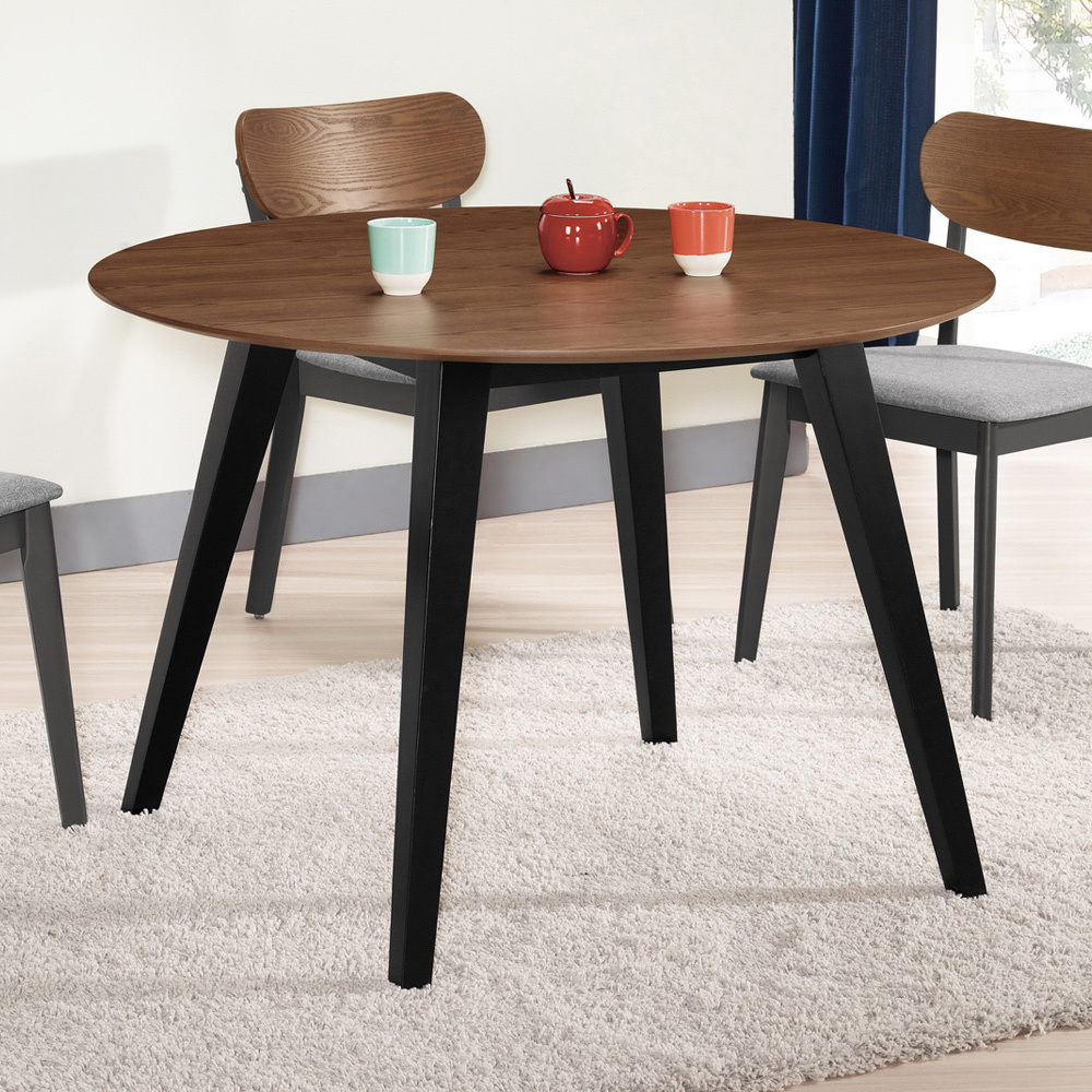 達修3.6尺工業風圓型餐桌/工作桌