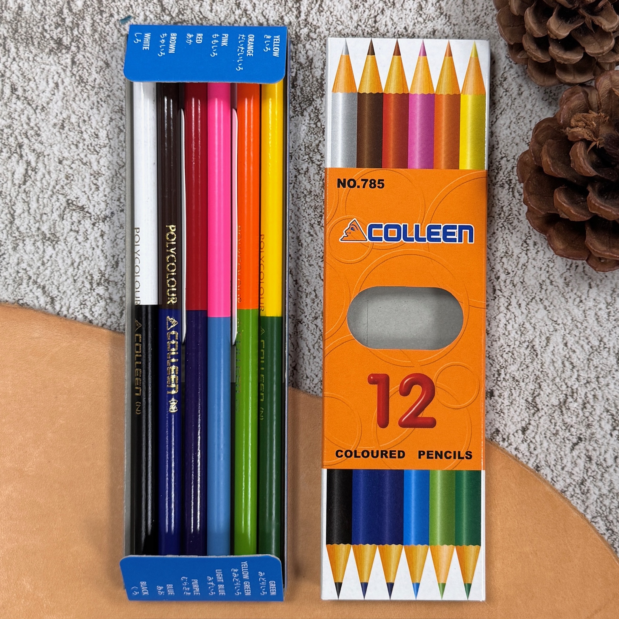 日本 Colleen 雙頭色鉛筆組 12色