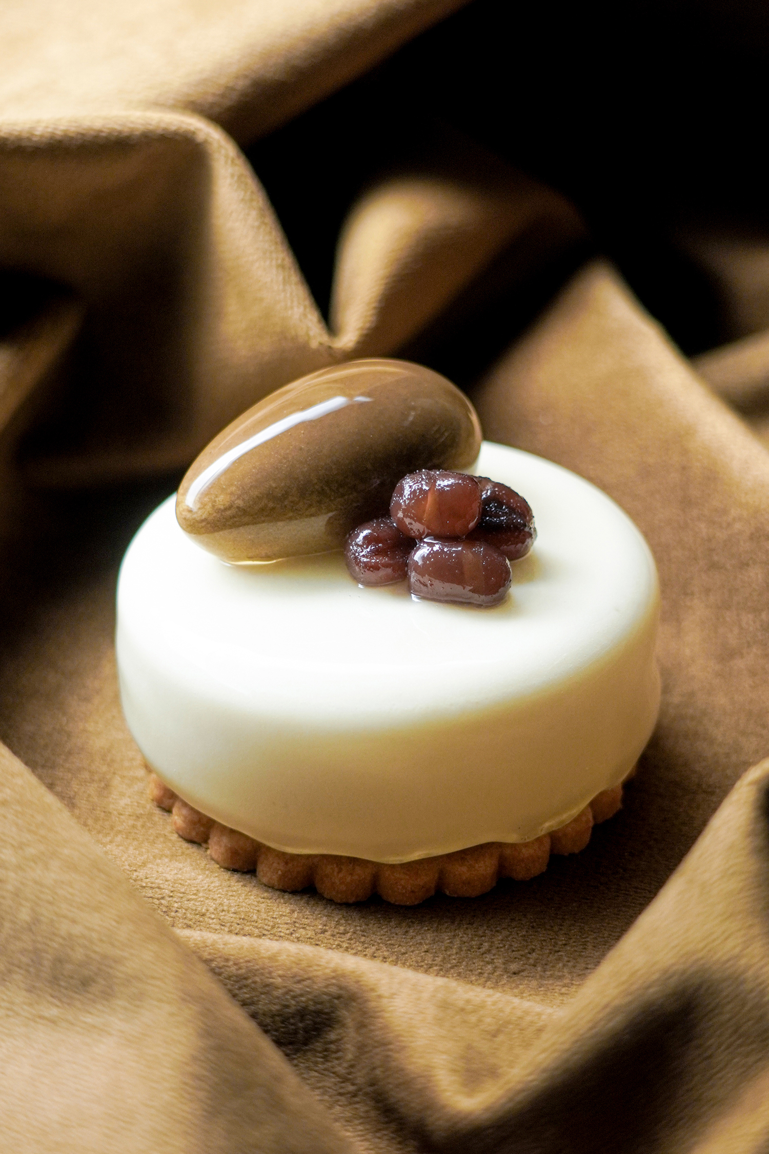 焙茶紅豆豆腐慕士蛋糕