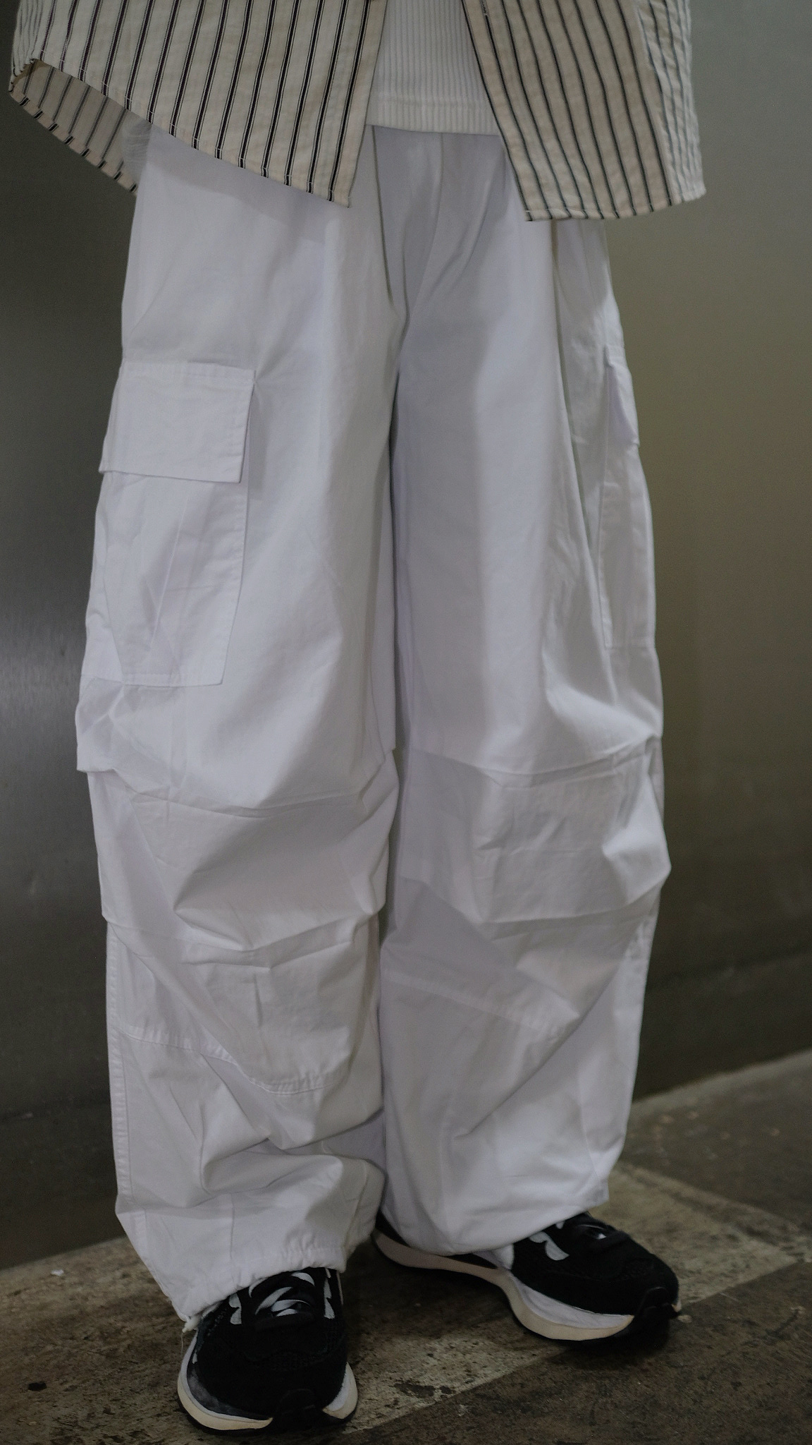 LPT0057 白色工裝褲