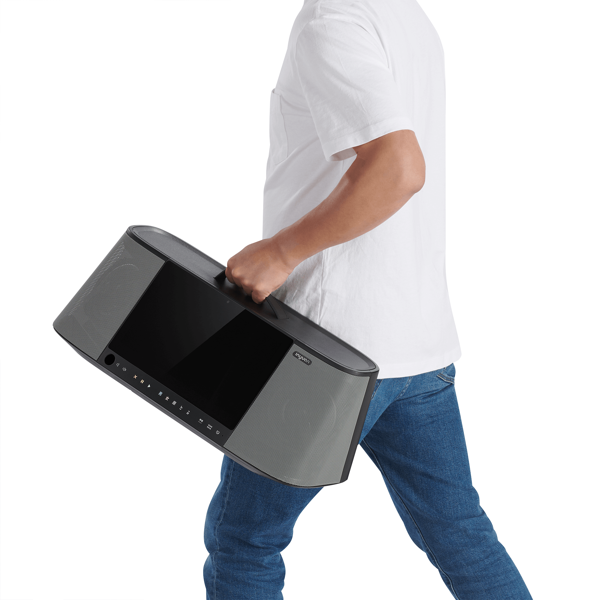 音圓 Inyuan PARTY-7000 提式卡拉OK伴唱機 行動KTV點歌機 附兩支無線麥克風 內建鋰電池 第 5 張圖片｜三峽麥克風