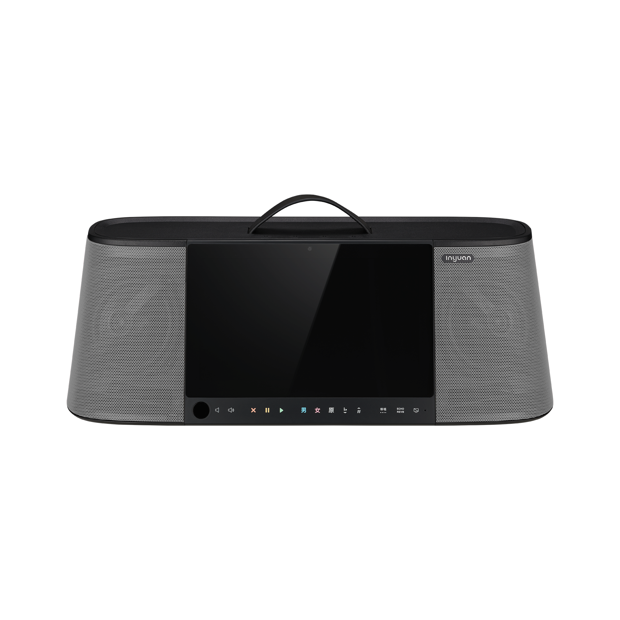 音圓 Inyuan PARTY-7000 提式卡拉OK伴唱機 行動KTV點歌機 附兩支無線麥克風 內建鋰電池