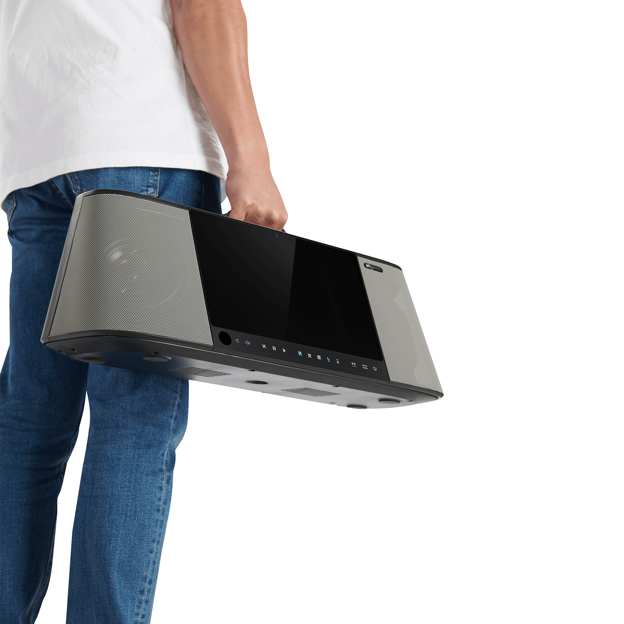 音圓 Inyuan PARTY-7000 提式卡拉OK伴唱機 行動KTV點歌機 附兩支無線麥克風 內建鋰電池 第 6 張圖片｜三峽麥克風