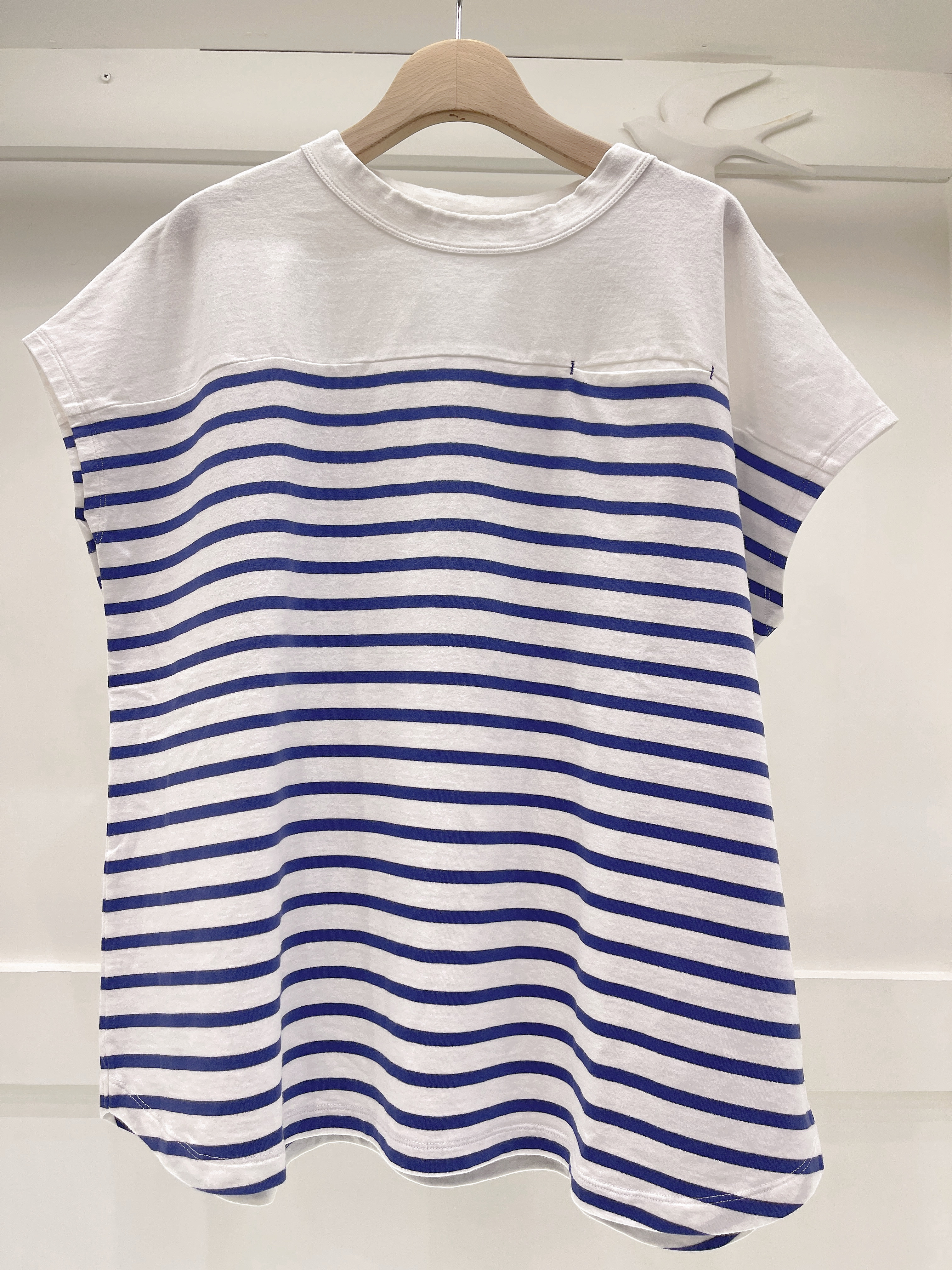 水手風橫條上衣