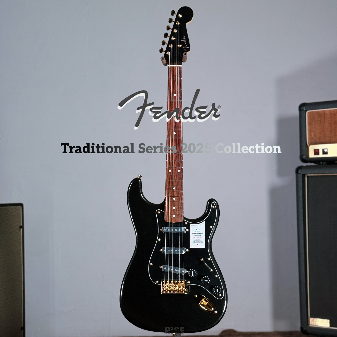 Fender Japan 2025 Traditional 60s Strat Black Pearl 吉他