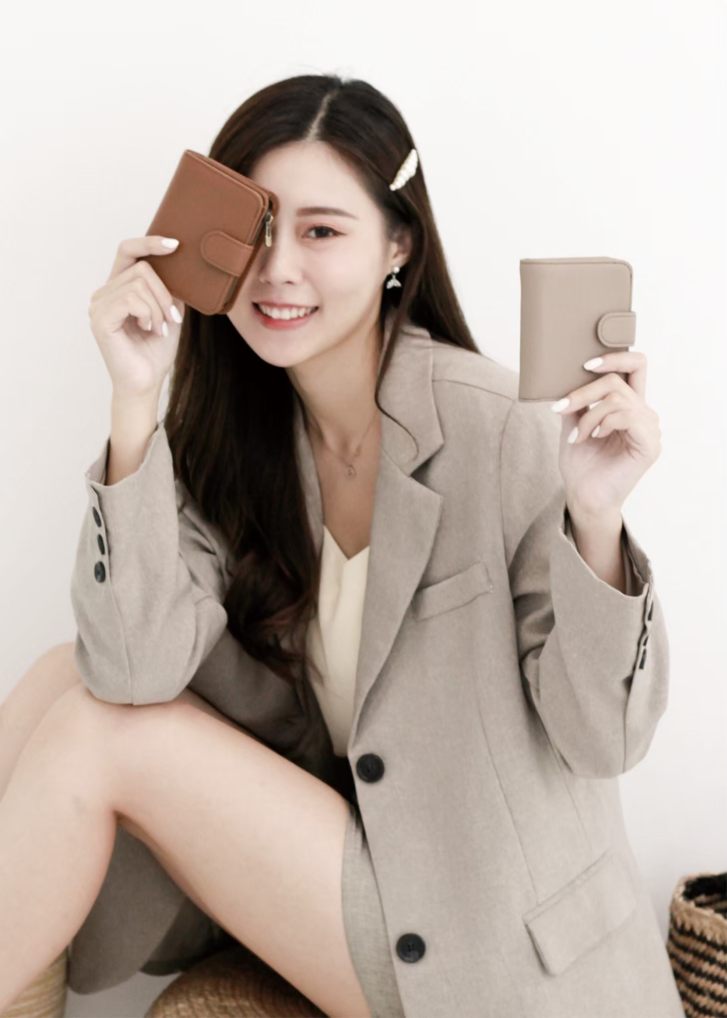 兩個拉鍊層收納零錢與小物 超實用巧思