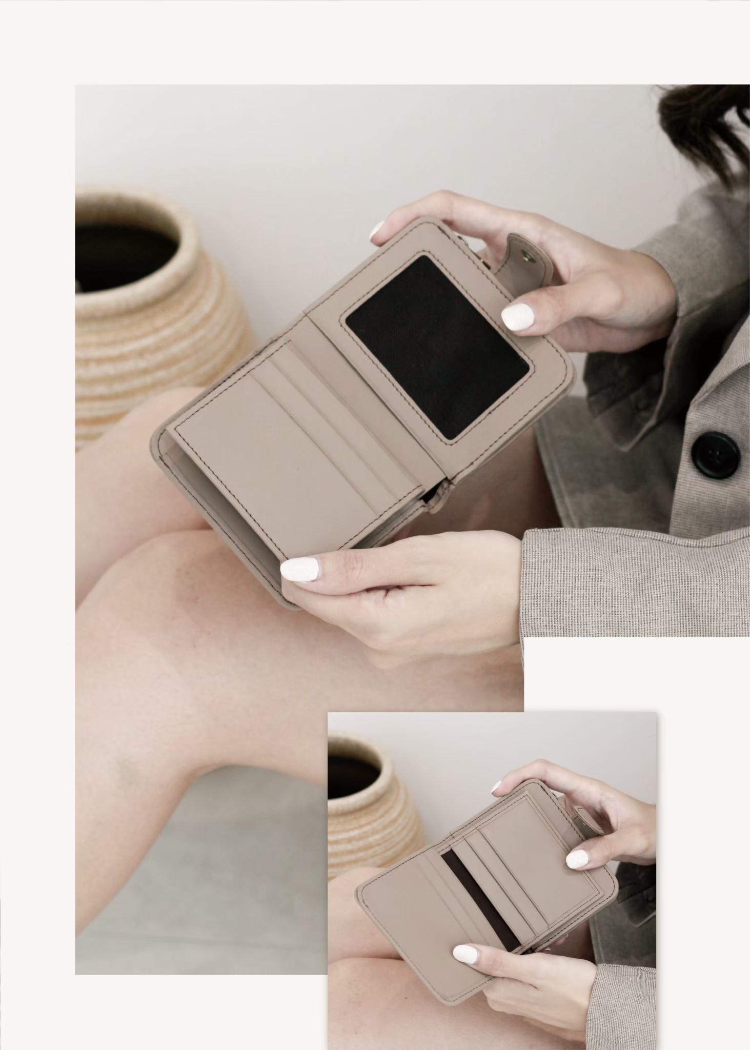 可單手掌握的輕盈短夾 內在超有料