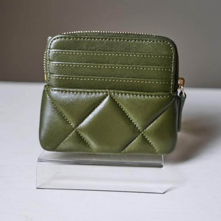 Chanel 墨綠色19吐司零錢包