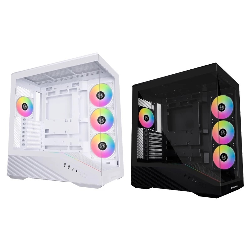 米特3C數位–LIAN LI 聯力 V100 玻璃透側機殼 黑/V100RX 白/V100RW