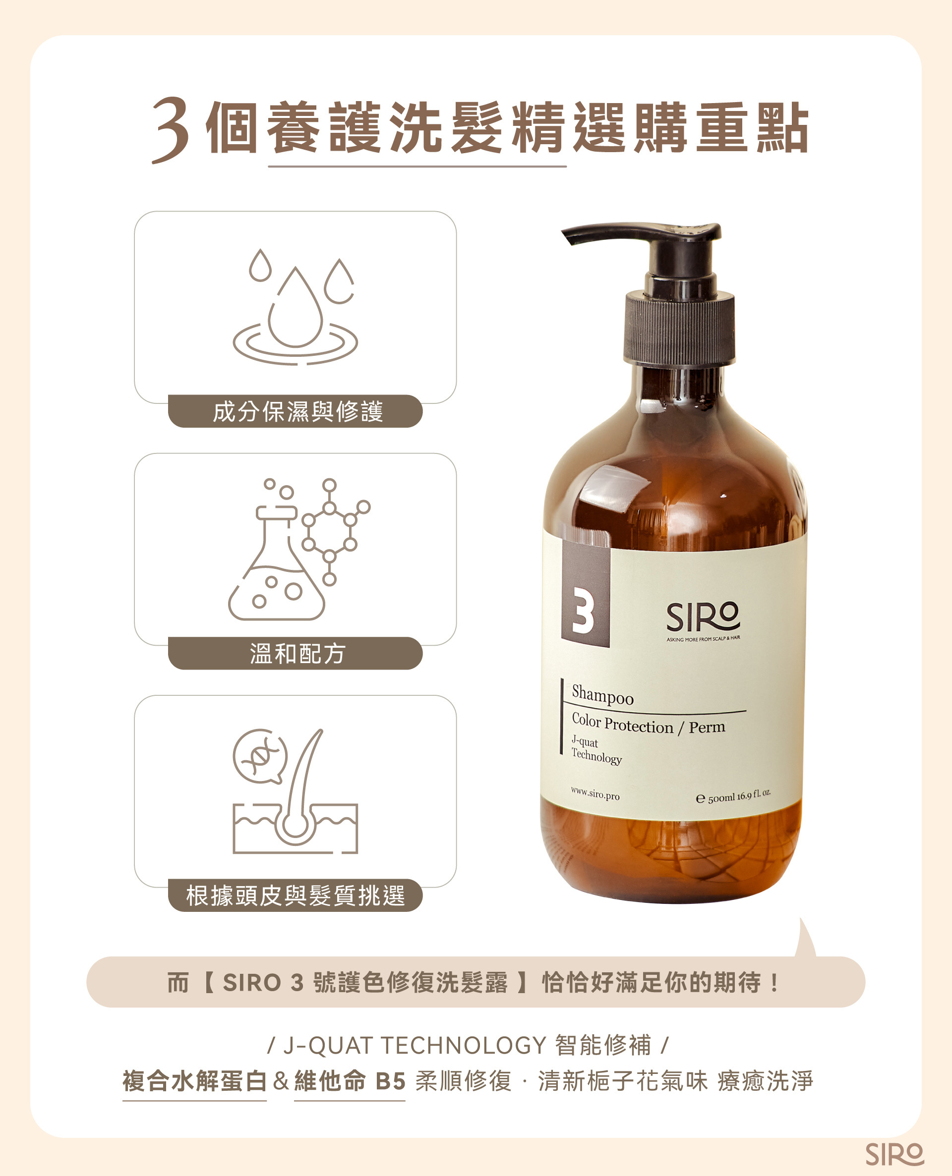 頭髮毛躁洗髮精建議有保濕修護成分、溫和配方，還要根據自身髮質挑選