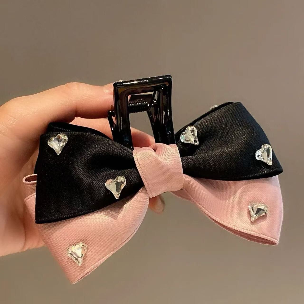 Bowknot Rhinestone Pearl Hair Claw