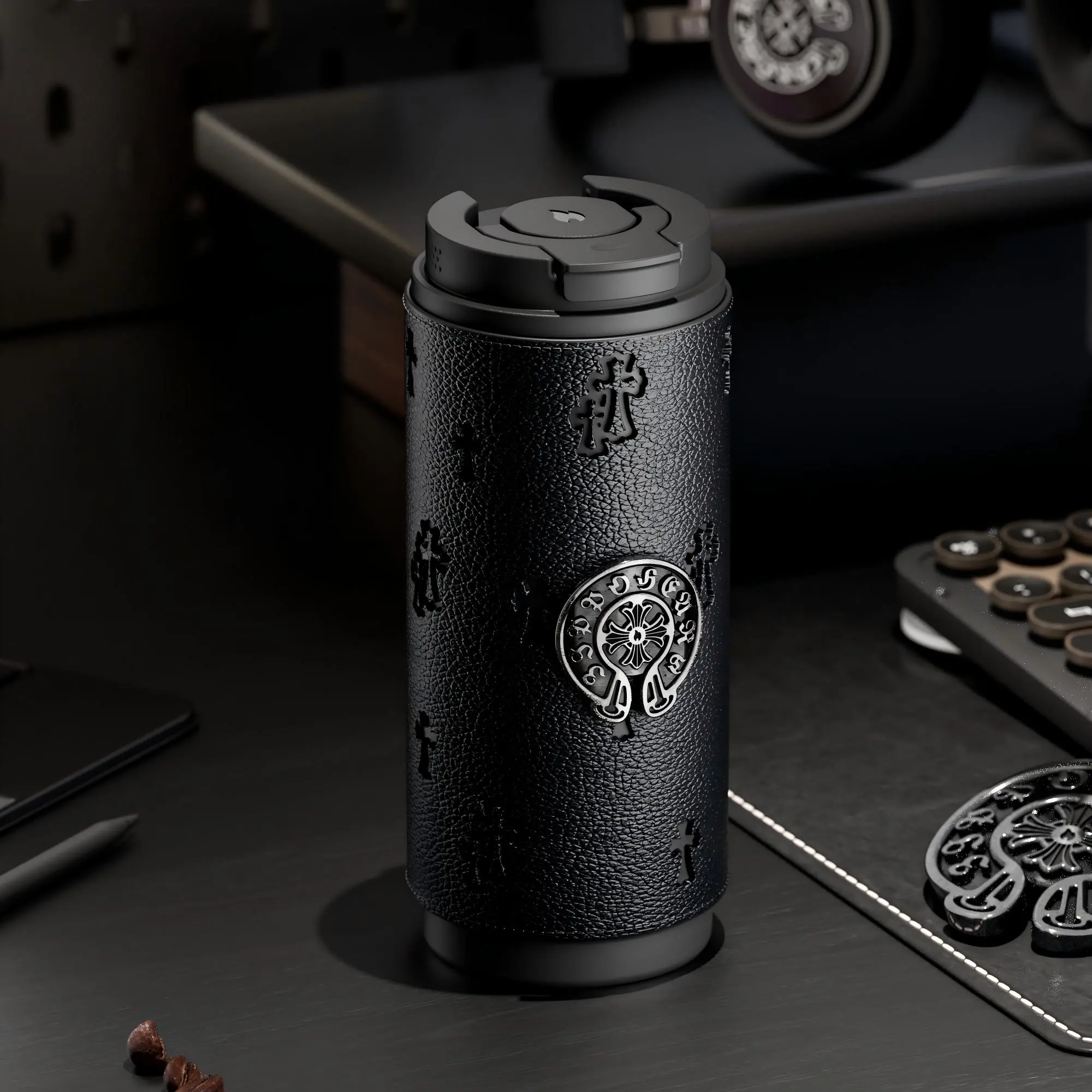 【現貨】官方正品 ZIPPO 黑武士 克羅心設計 水杯 保溫杯 ZIPPO001