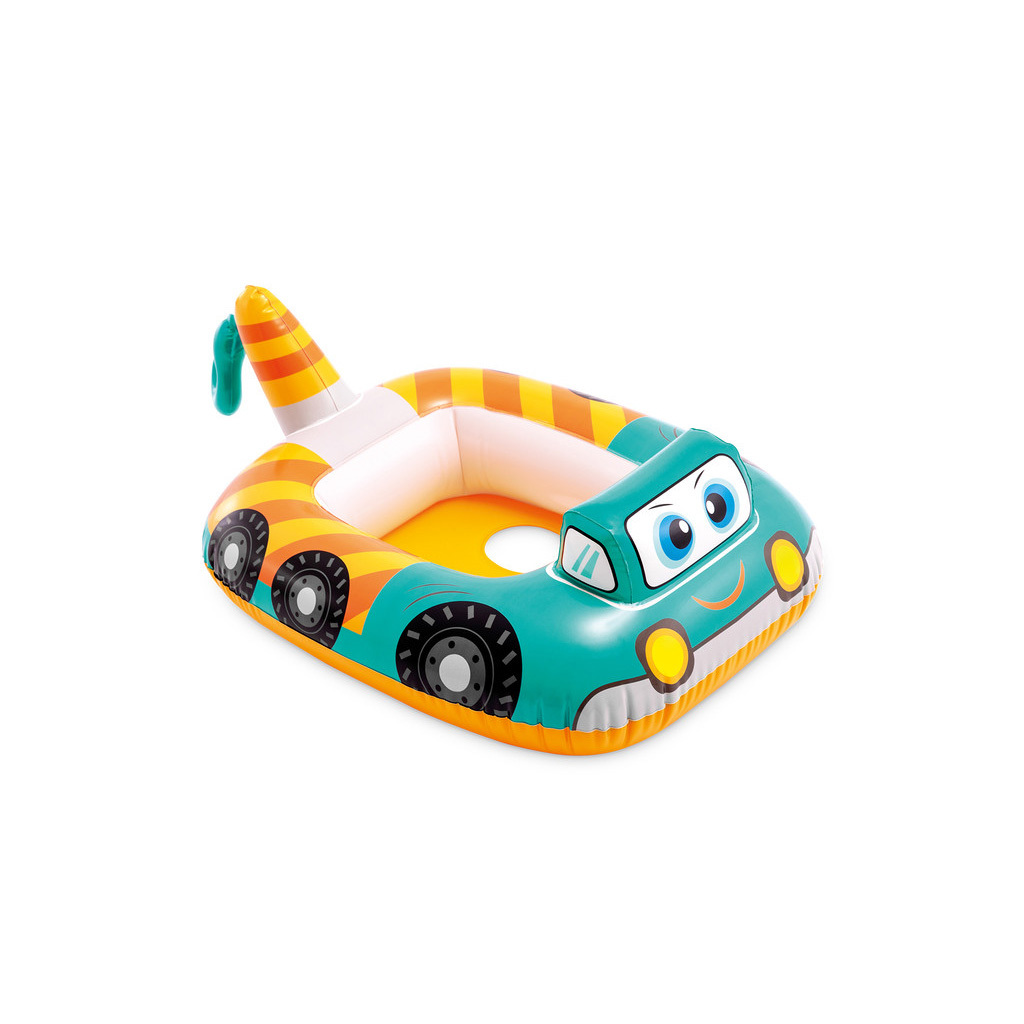 汽車造型坐式充氣泳圈水泡 - 綠