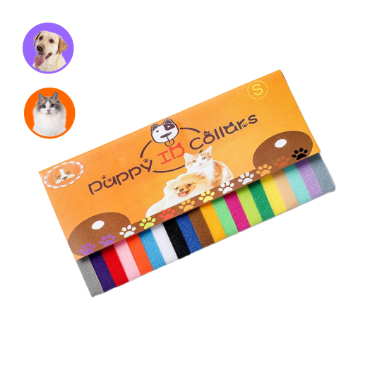 20入組新生寵物超柔軟識別項圈