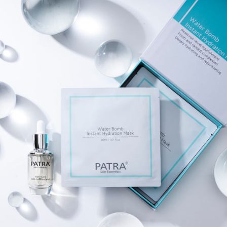 PATRA® 水彈瞬間水漾面膜 Water Bomb Instant Hydration Mask 30ml (7片/盒)