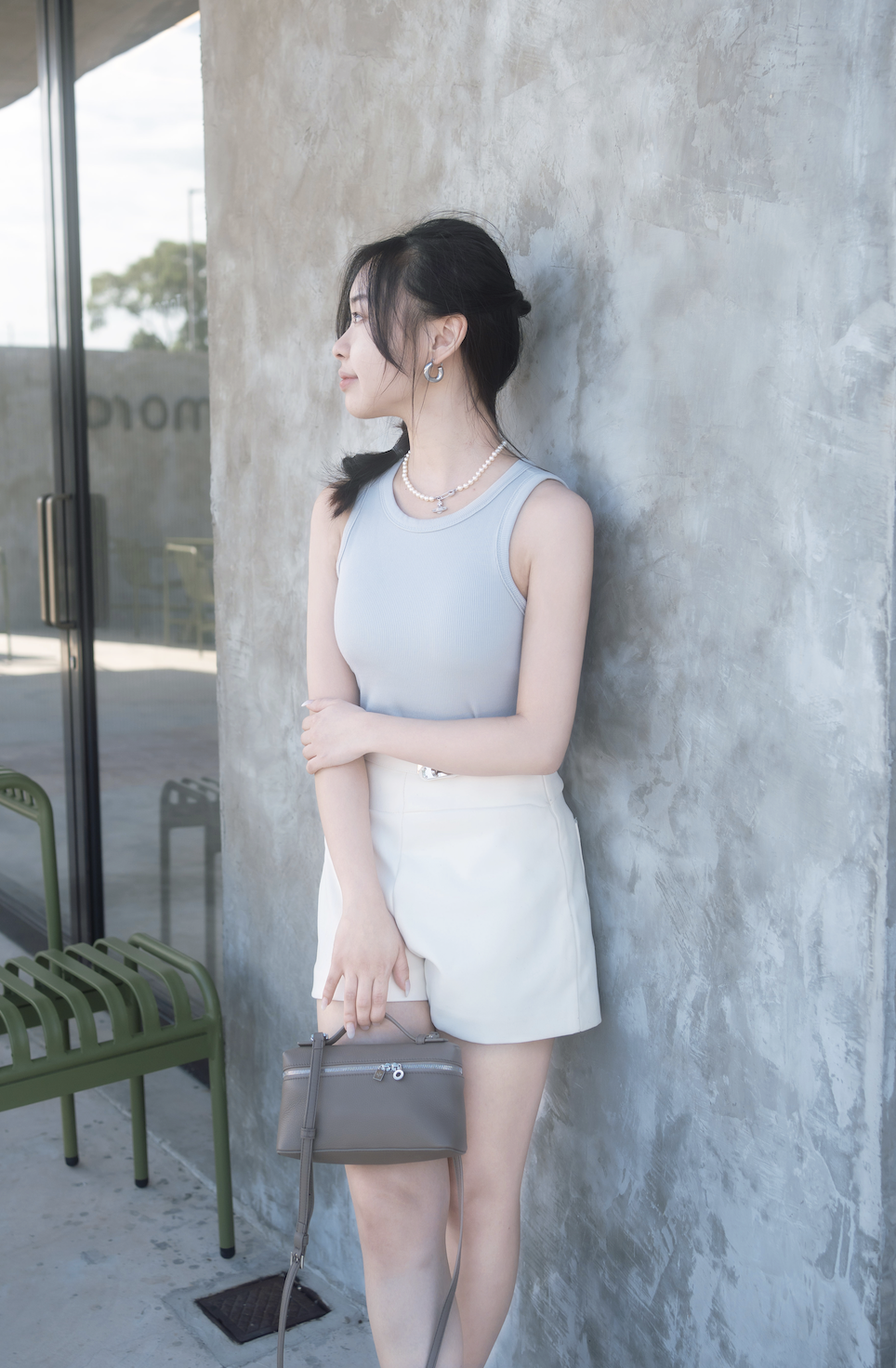 LORO PIANA Extra Pocket L19 飯盒袋 大象灰銀扣