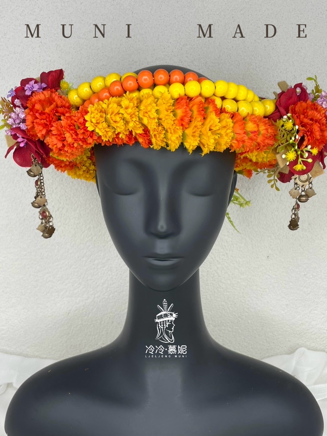 M-No.76木珠花環56cm