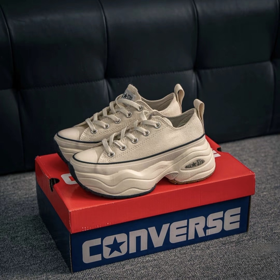 CONVERSE ALL STAR SURGETTRAINER OX 米白 厚底 帆布 休閒 低筒 男女款 31312412210