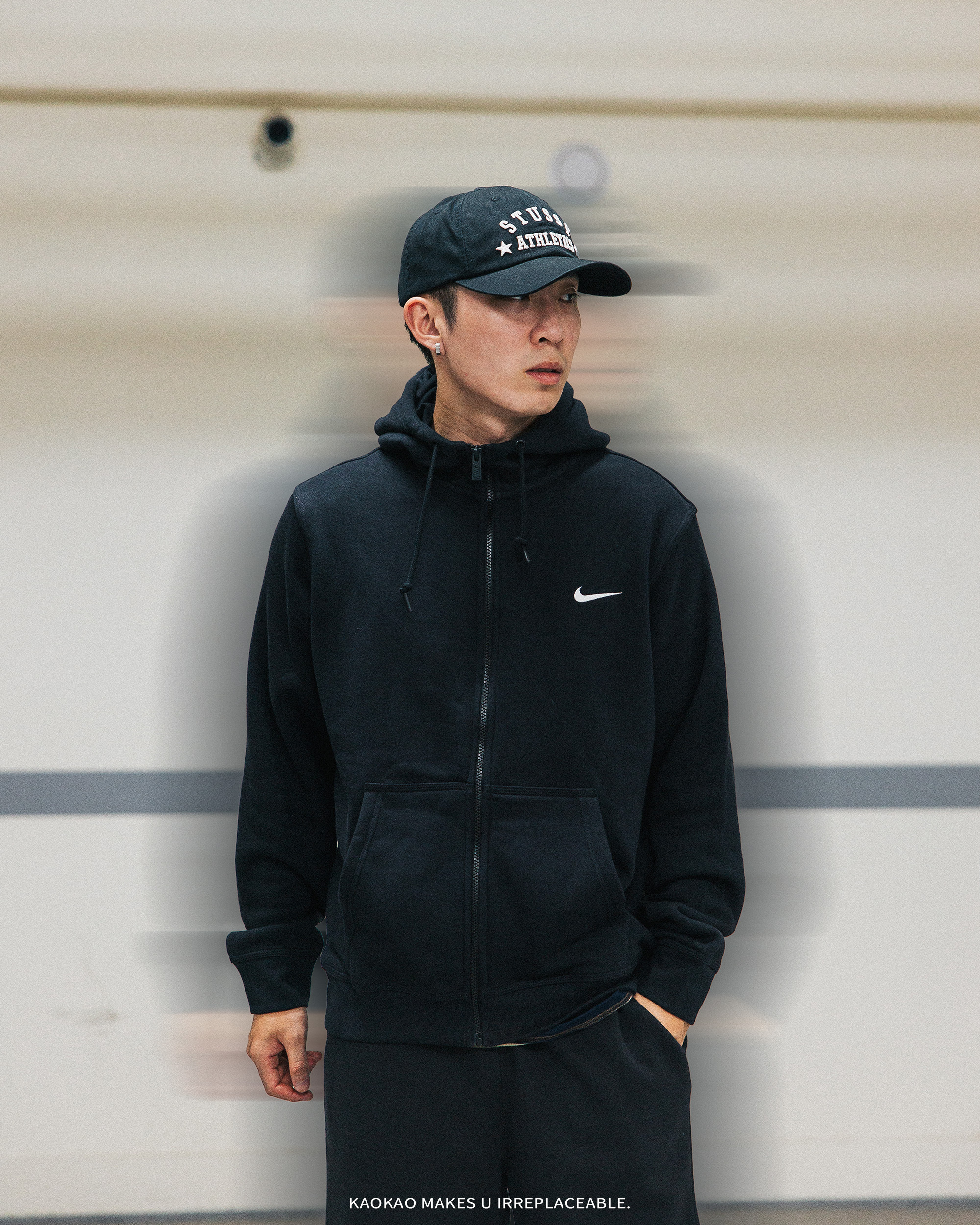 NIKE NSW 刺繡 刷毛 外套男款 黑 623451-010