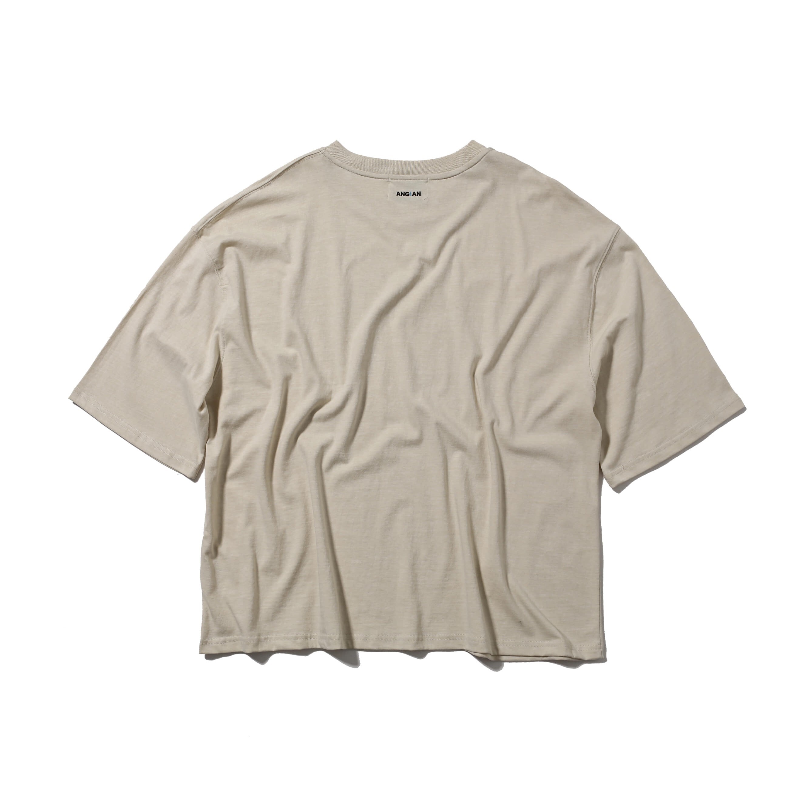 ANGLAN X HEKA] WOOD BONE HALF TEE