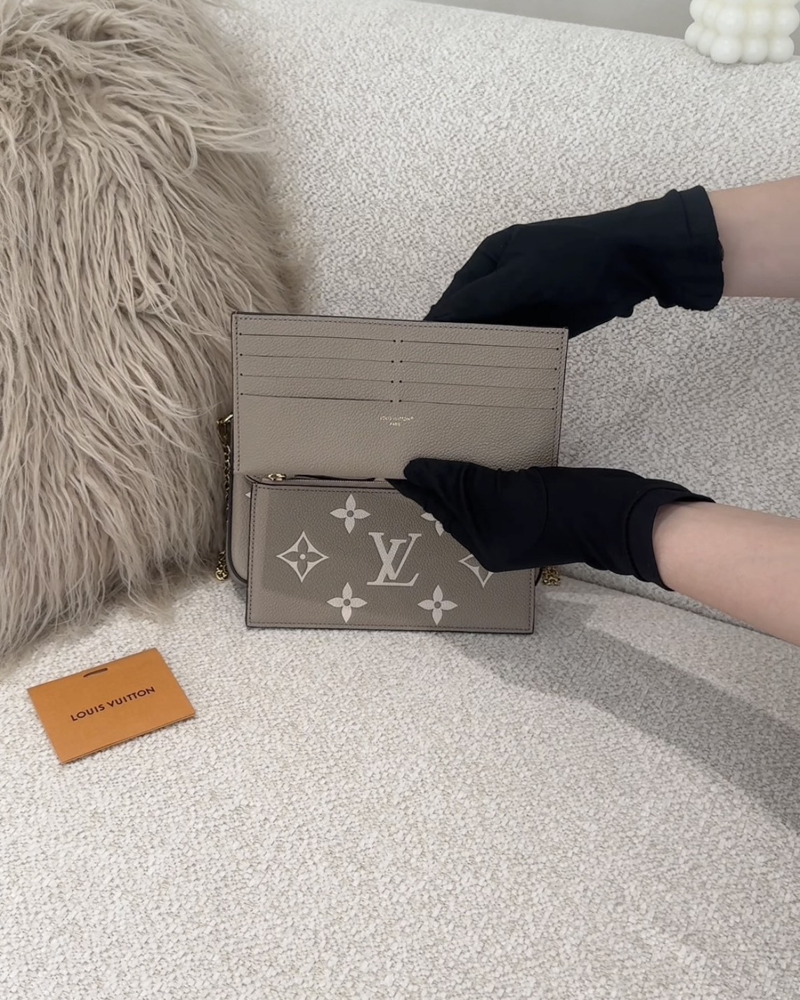 LV｜ FÉLICIE POCHETTE 三合一麻將包 大象灰 M82610