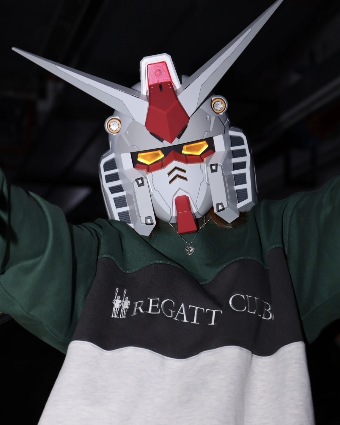 高達元祖頭盔 真人可穿戴頭套 發光面具 鋼彈 鋼彈頭盔