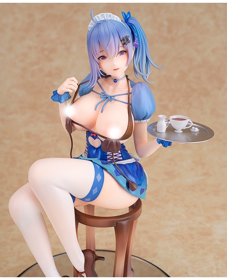 NATIVE 御伽 音夢  (外盒水浸過) Otome Nemu Comic Babel December 2020 issue Pin-up girl electronic comic "Maid vol.2 who loves physical service" cover illustration 1/6 PVC Figure