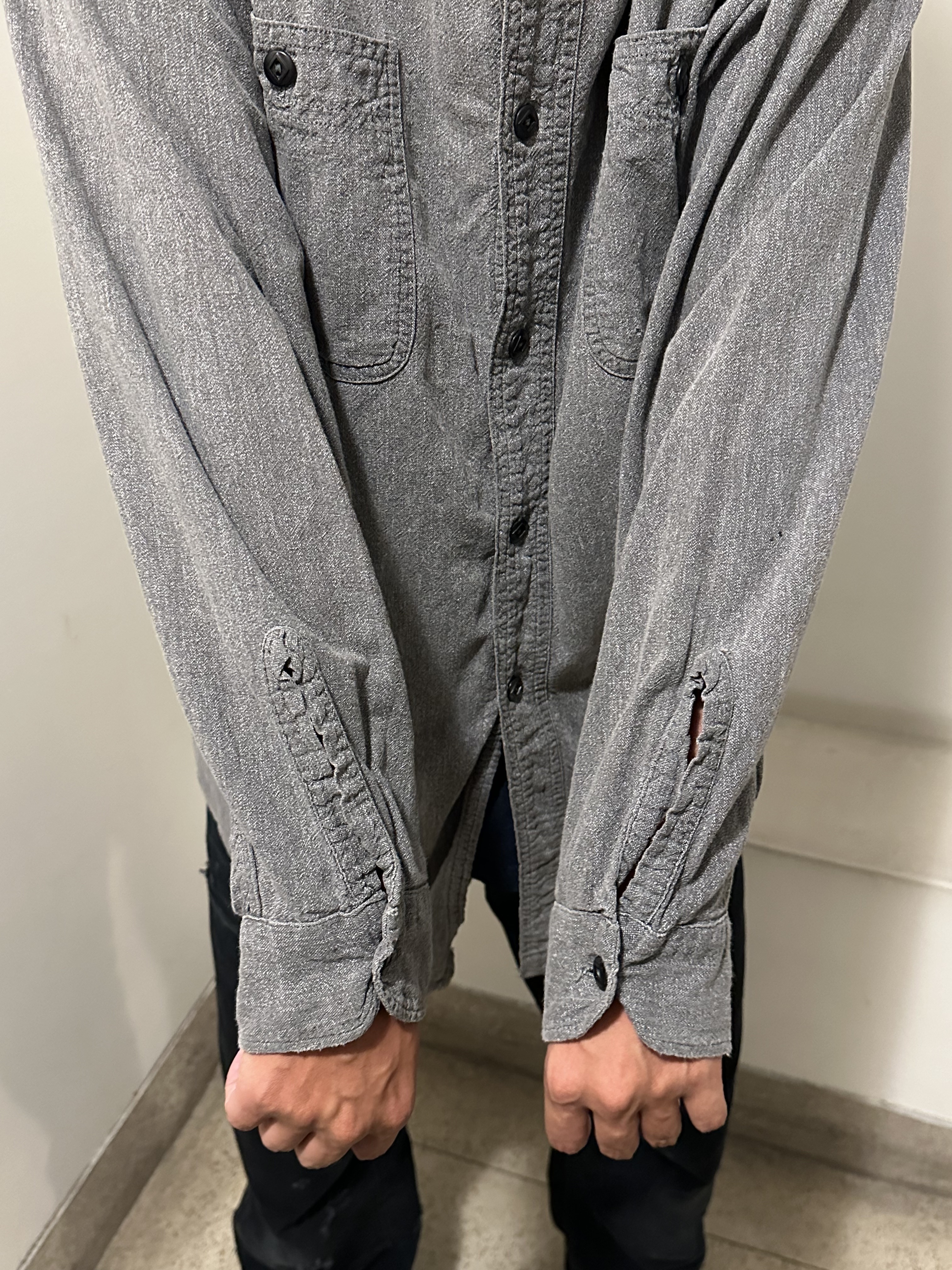 50’s BIG YANK Black Chambray Work Shirt