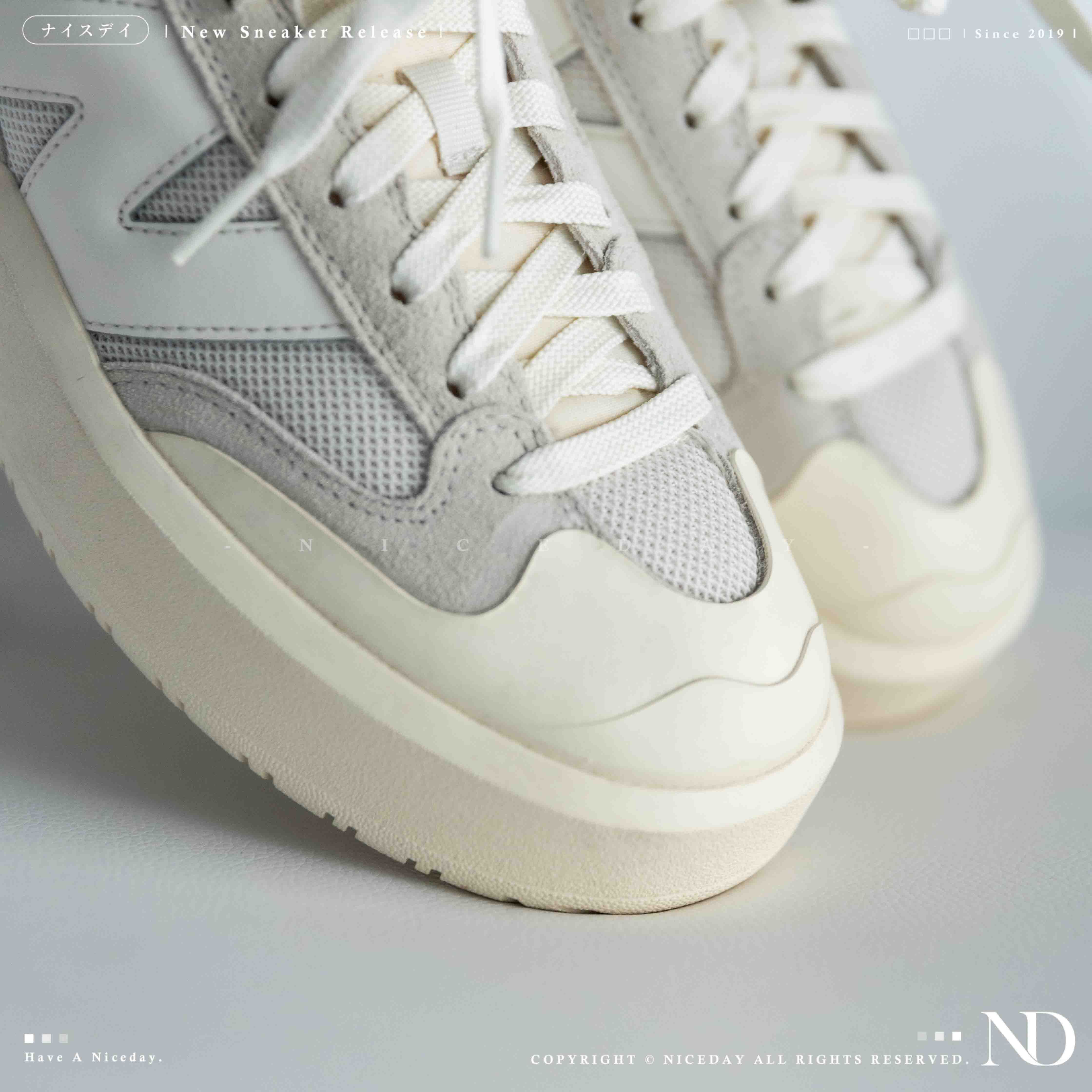 【 零碼出清 】NEW BALANCE 302 皮革拼接 燕麥色 復古厚底鞋 米灰 CT302RB