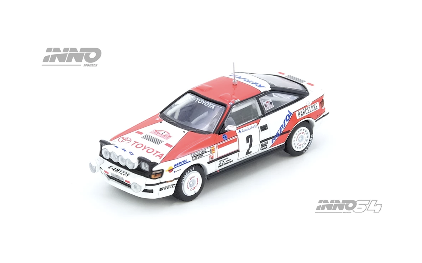 【預訂】INNO64 Die-cast Toyota Celica GT-Four (ST165) Winner Rally Monte Carlo 1991 C. Sainz / L. Moya