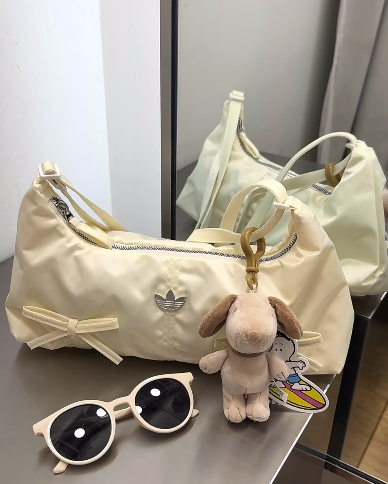 Adidas Original 蝴蝶結 Ribbon Shoulder Bag (2 Colours)