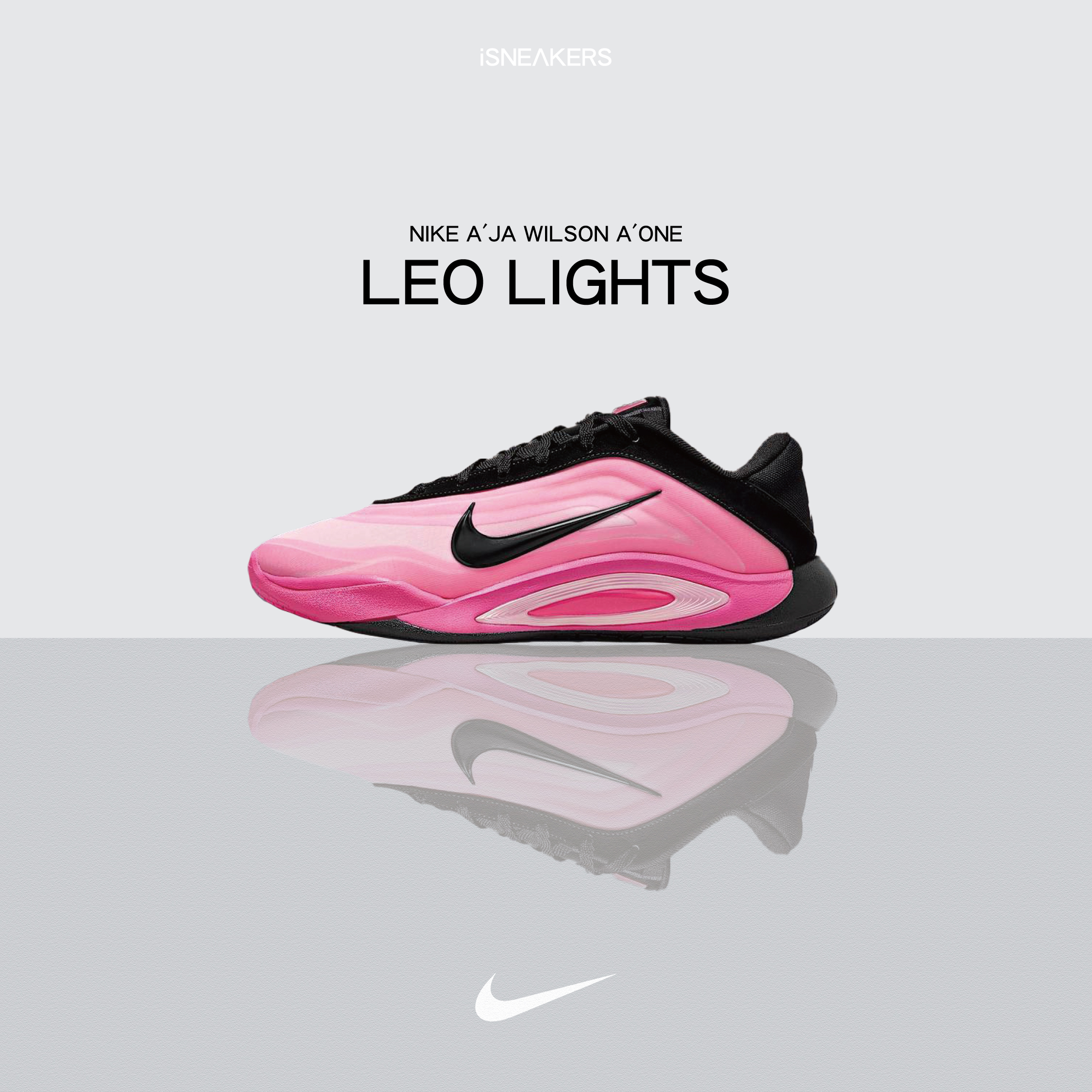 iSNEAKERS｜Nike A'ja Wilson A'One 粉黑籃球鞋 FZ8606-001