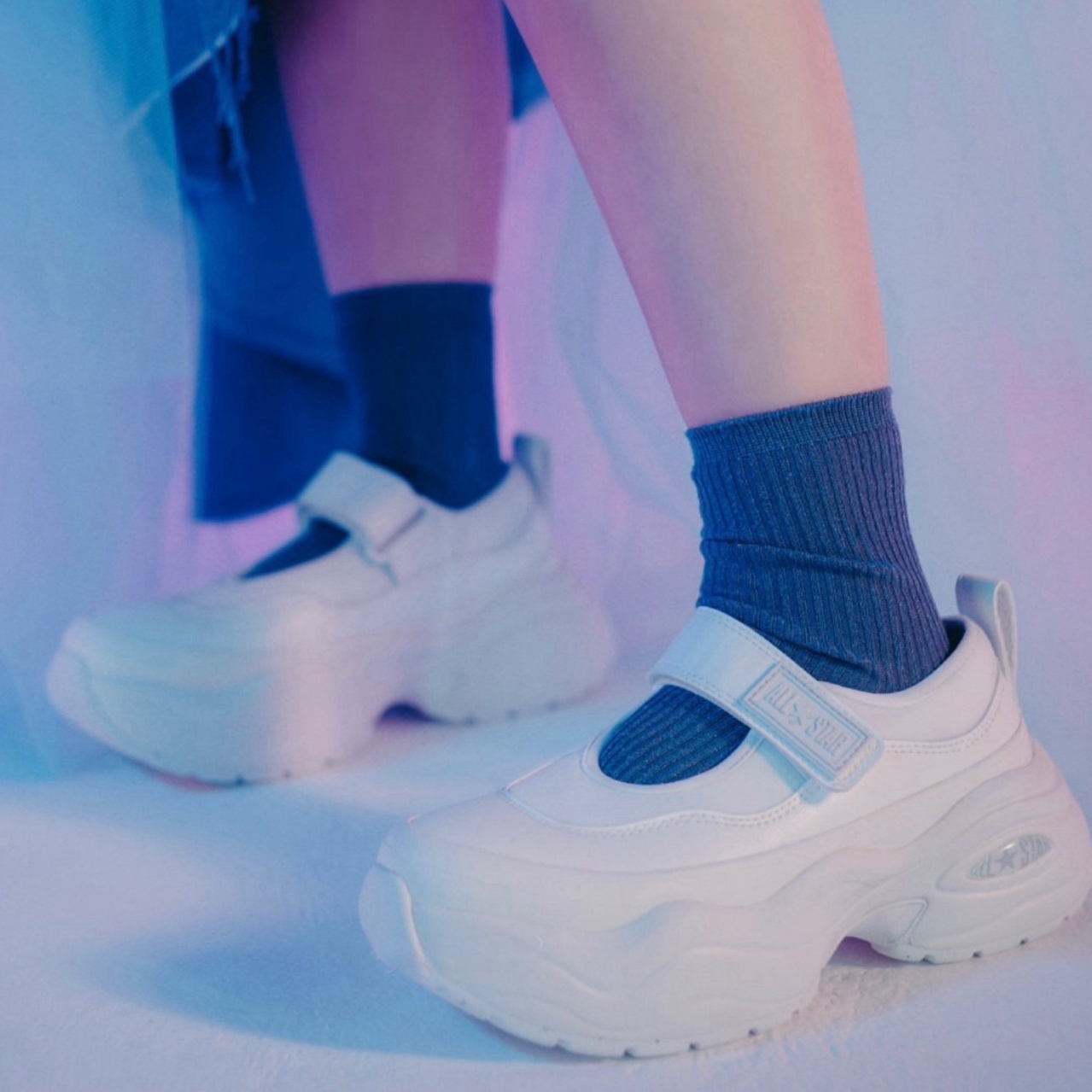 CONVERSE ALL STAR 全白 瑪莉珍 魔鬼氈  SURGETRAINER MJ OX 厚底 31313930