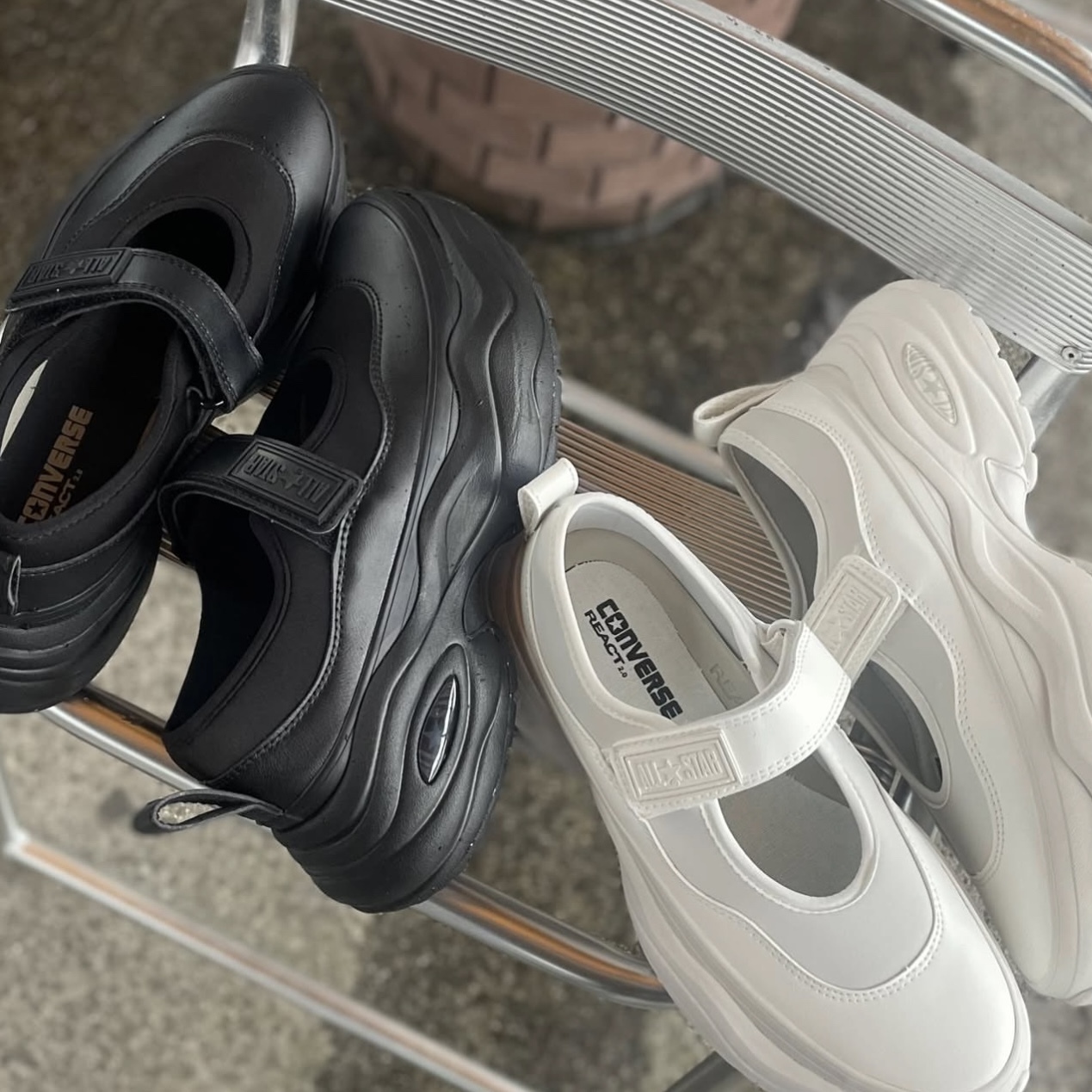 CONVERSE ALL STAR 全白 瑪莉珍 魔鬼氈  SURGETRAINER MJ OX 厚底 31313930