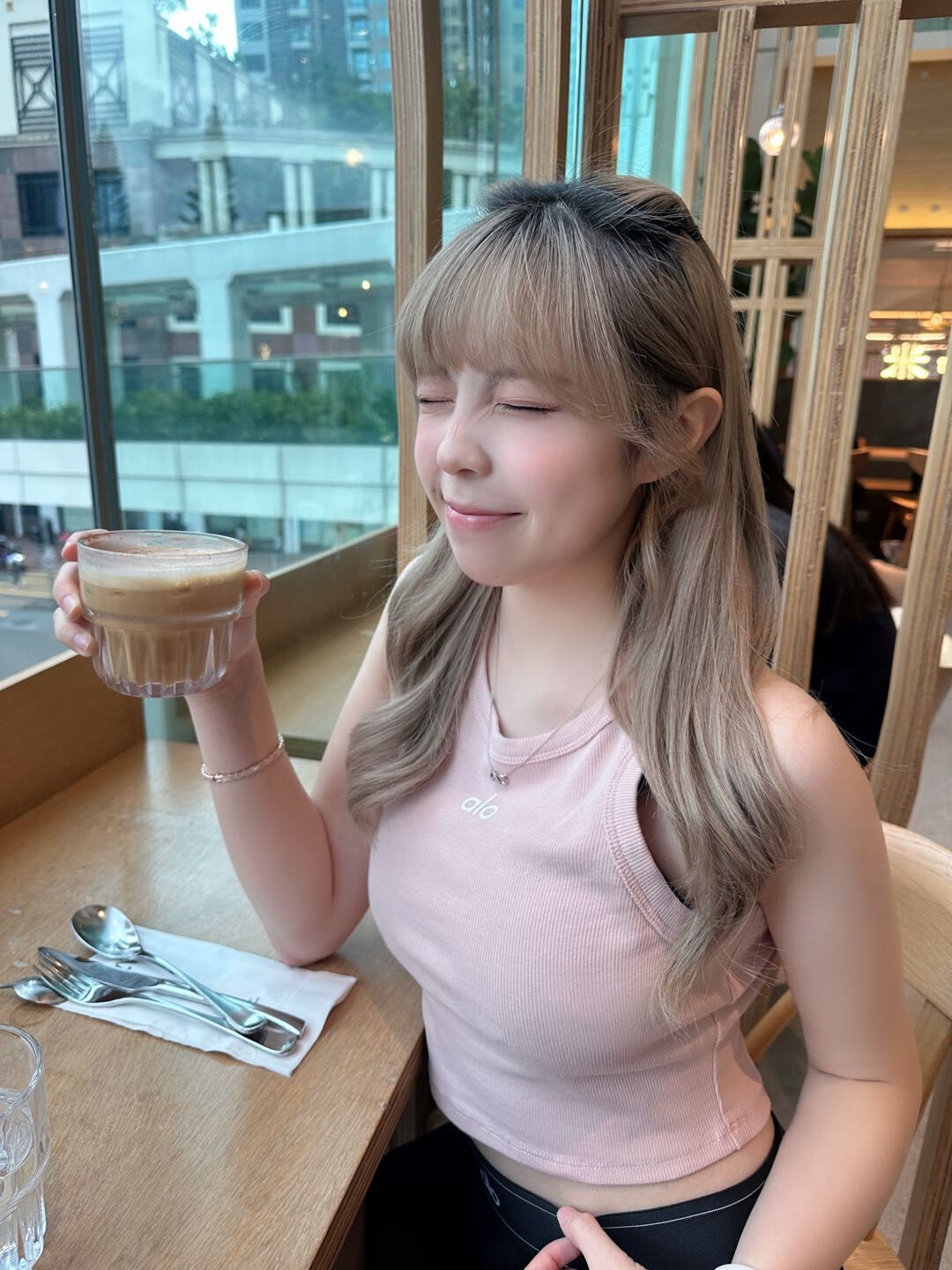 Alo Yoga Aspire Tank Pink