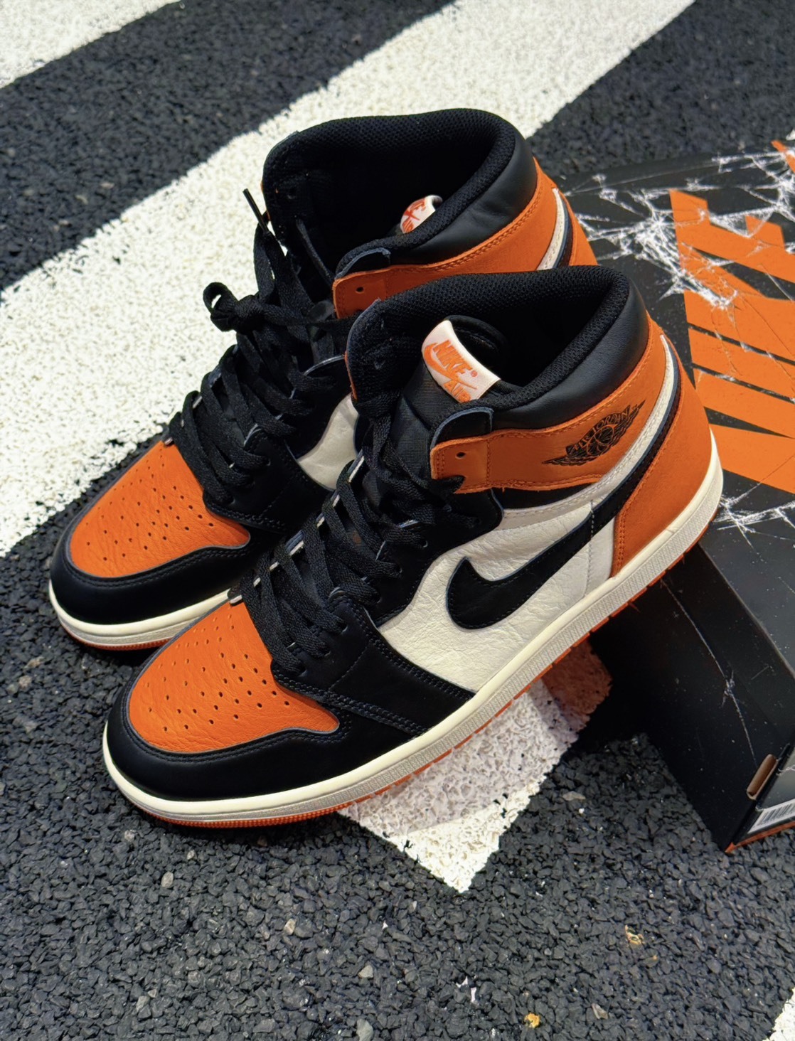 Jordan Air Jordan 1 "Shattered Backboard"復古籃球鞋 橙色 DZ5485008